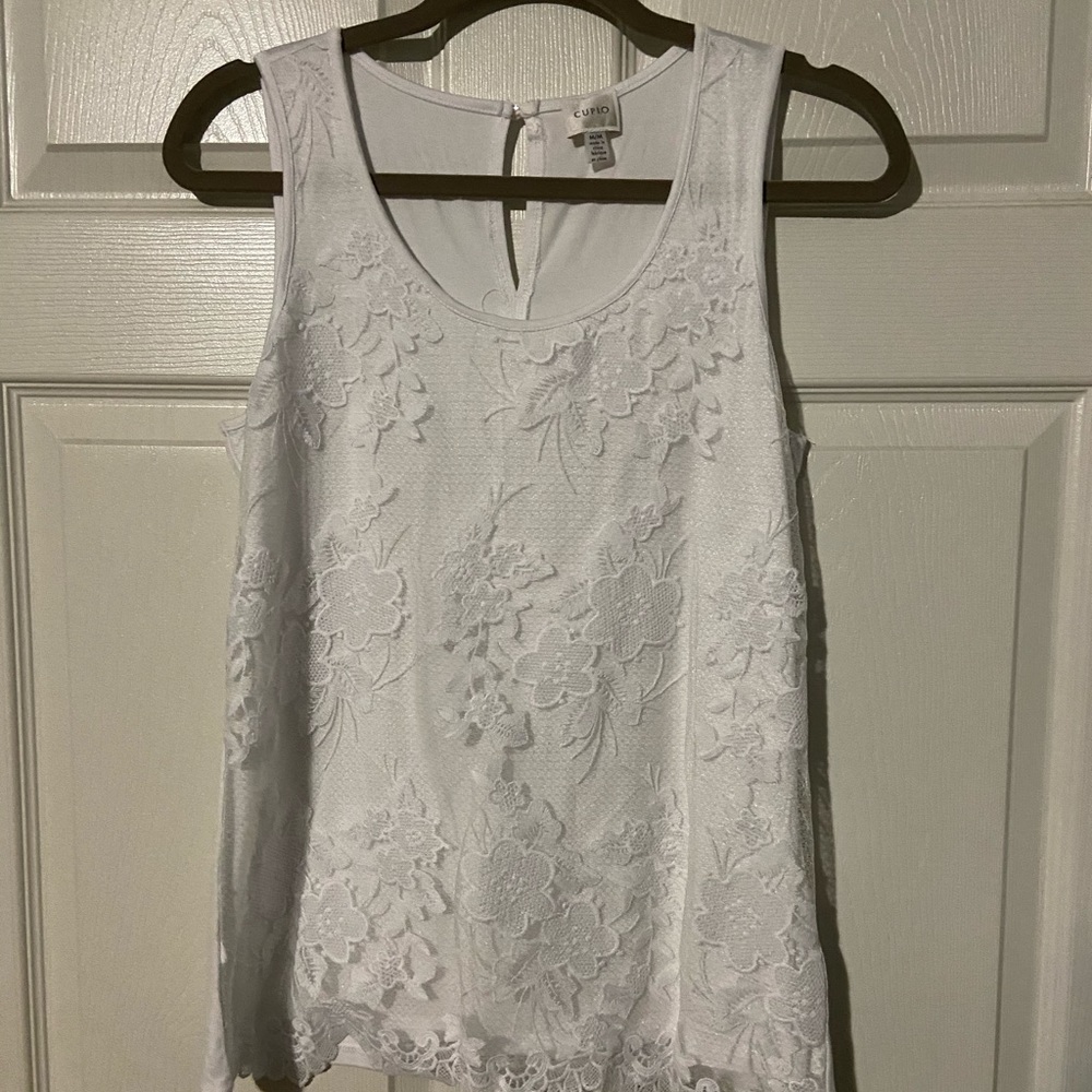 White Lace Tank Top